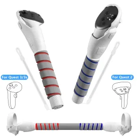 3 in 1 Gorilla Tag Long Arms for Meta Quest 3S/3 and Oculus Meta Quest 2,Beat Saber Handles Attachment/Golf Club Extension Grips for VR Sticks Controller Accessories,Enhance VR Game Experience