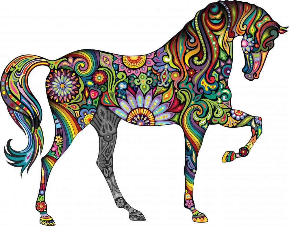 Beautiful Cheerful Horse Wall Decal