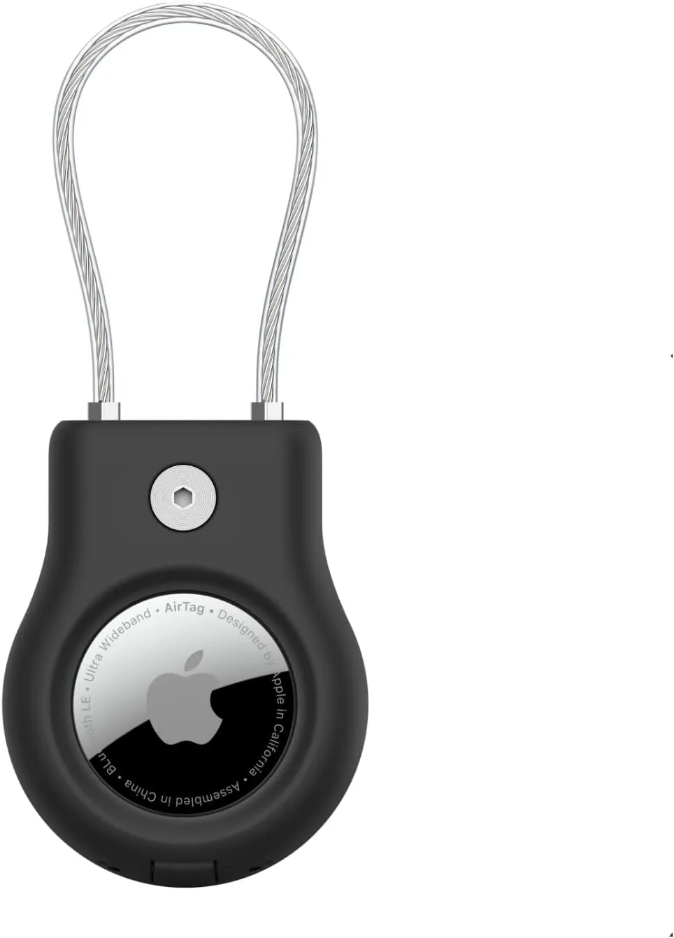 Belkin Secure Holder with Wire Cable for Apple AirTag, Black