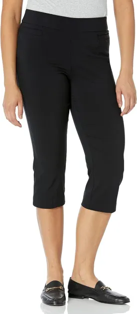 Briggs New York Womens Pull on Capri L Pocket