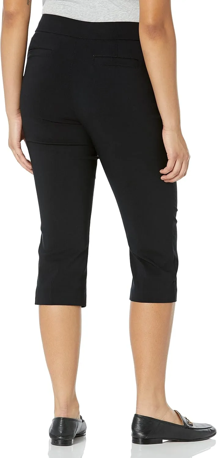 Briggs New York Womens Pull on Capri L Pocket