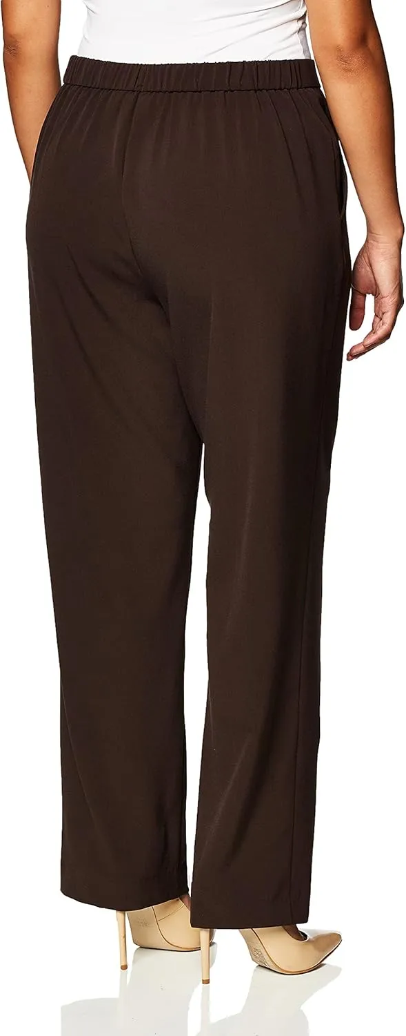 Briggs New York Women's Pull on Dress Pant (Regular Short & Tall Length)