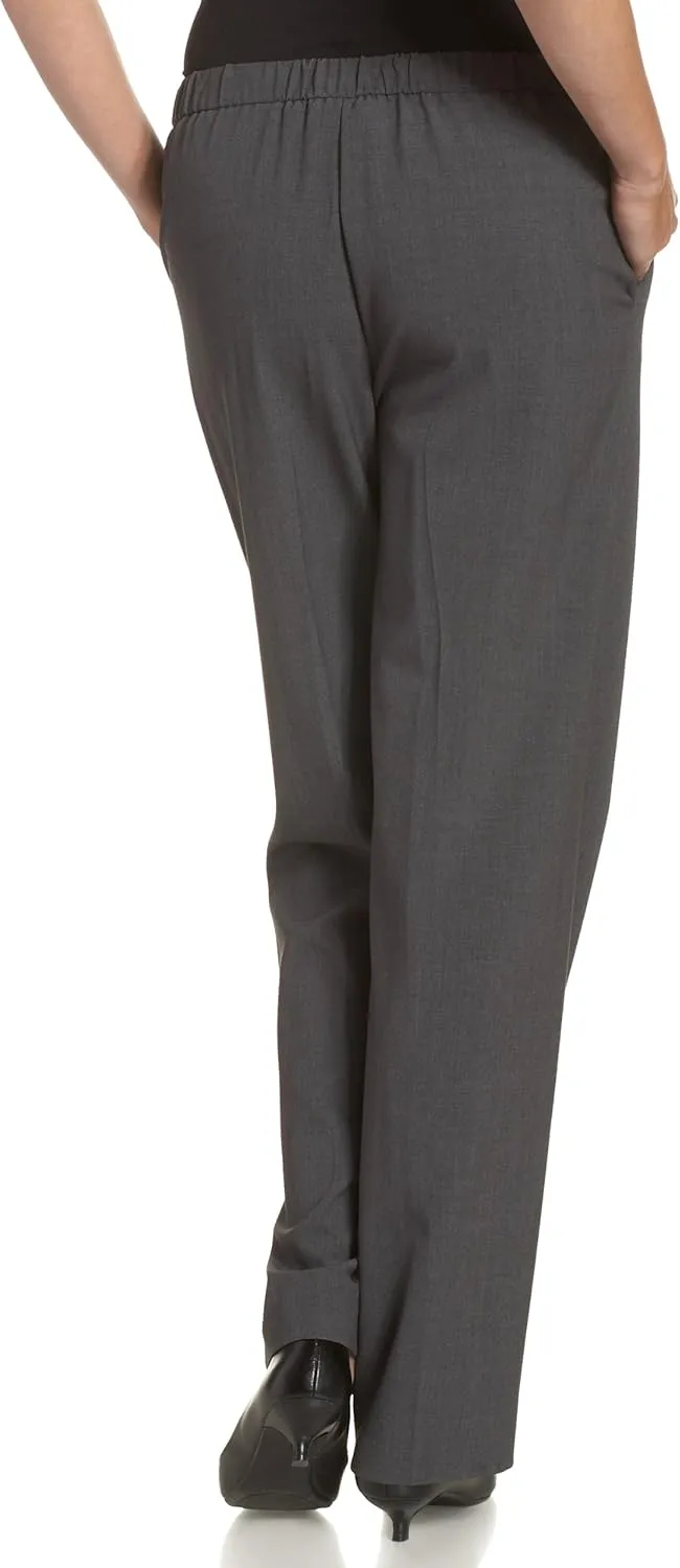 Briggs New York Women's Pull on Dress Pant (Regular Short & Tall Length)