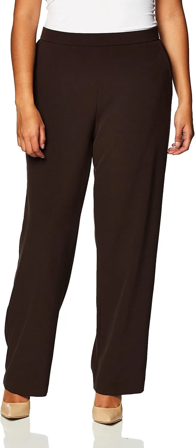 Briggs New York Women's Pull on Dress Pant (Regular Short & Tall Length)