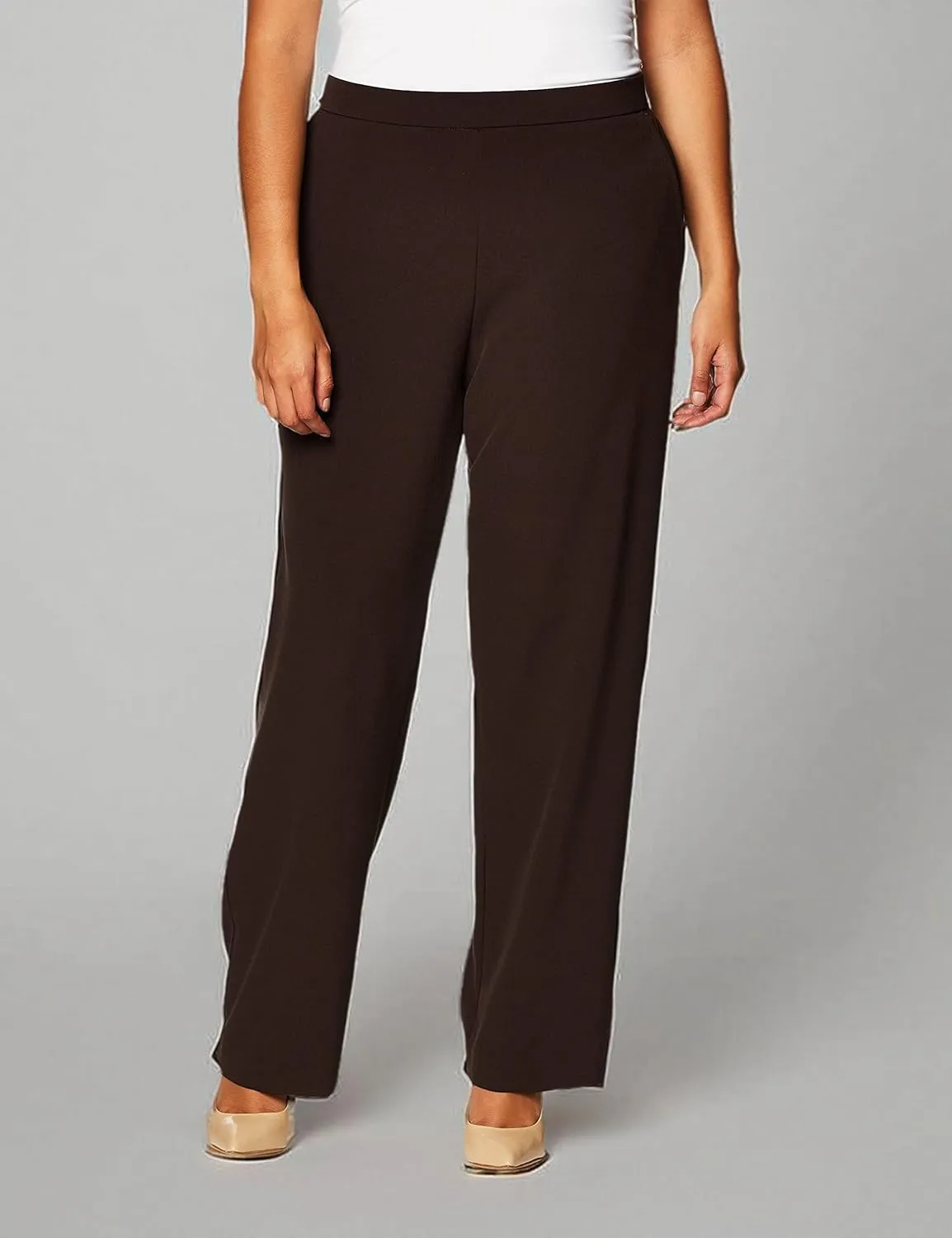 Briggs New York Women's Pull on Dress Pant (Regular Short & Tall Length)