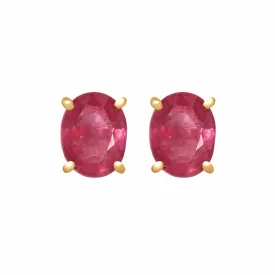 Earrings - Ruby Studs
