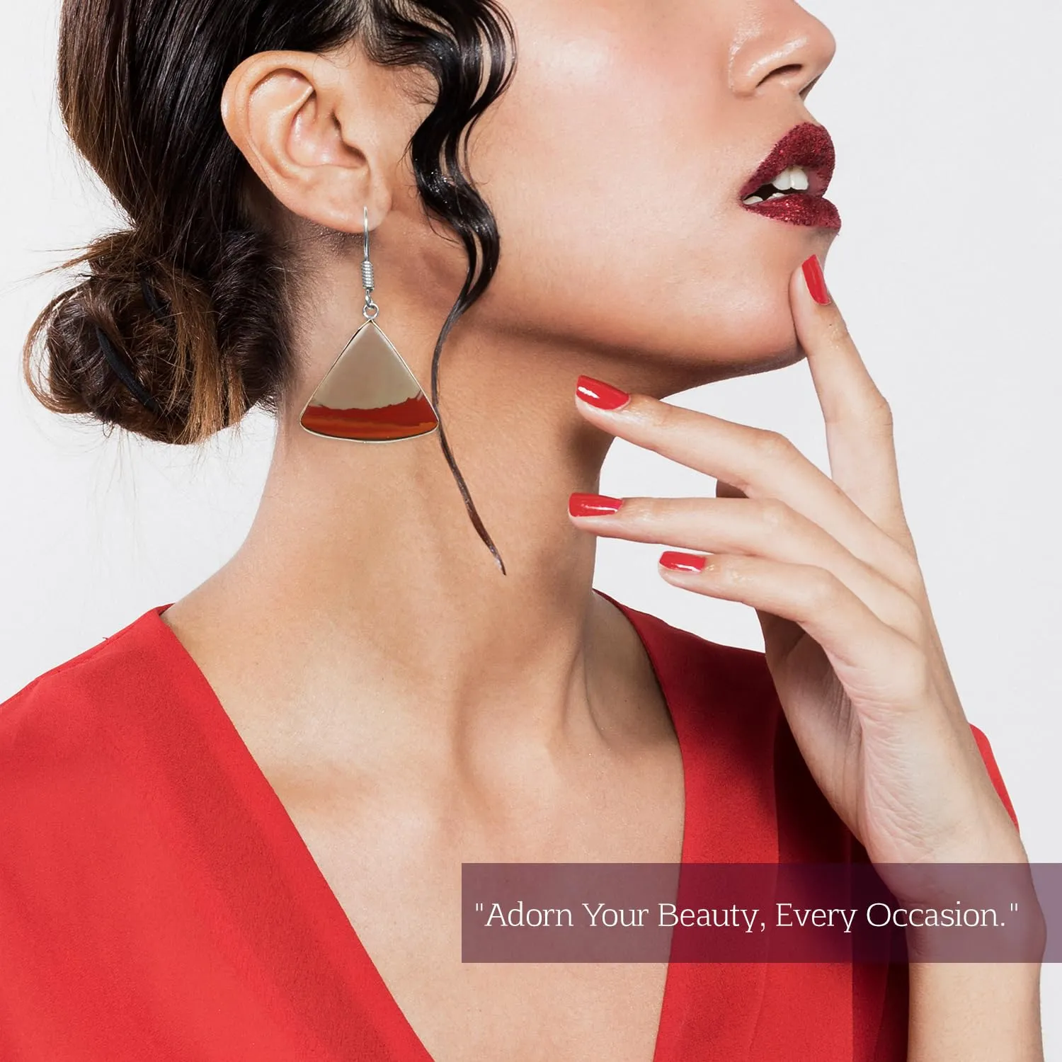 Earrings Set for Women - 10 Pairs Crystal Drop & Dangle Earrings, Assorted Natural Gemstones - Handcrafted