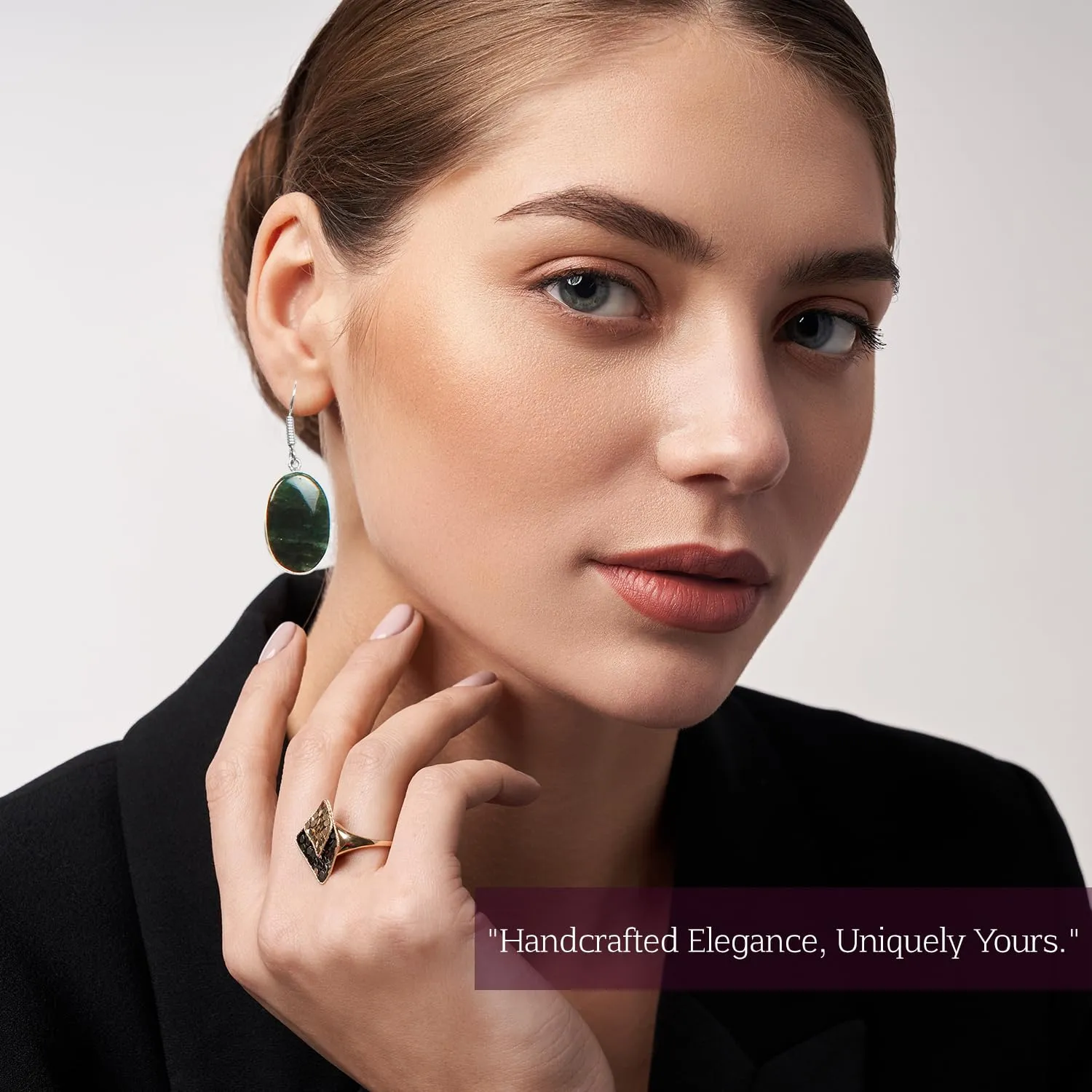 Earrings Set for Women - 10 Pairs Crystal Drop & Dangle Earrings, Assorted Natural Gemstones - Handcrafted