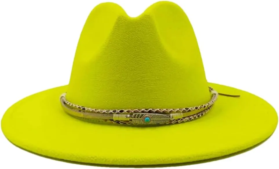 Fedoras Accessories Men's Gentlemen Women's Church Hat Wide Brimmed Jazz Hat Sombrero 8 M55-58cm