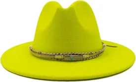 Fedoras Accessories Men's Gentlemen Women's Church Hat Wide Brimmed Jazz Hat Sombrero 8 M55-58cm