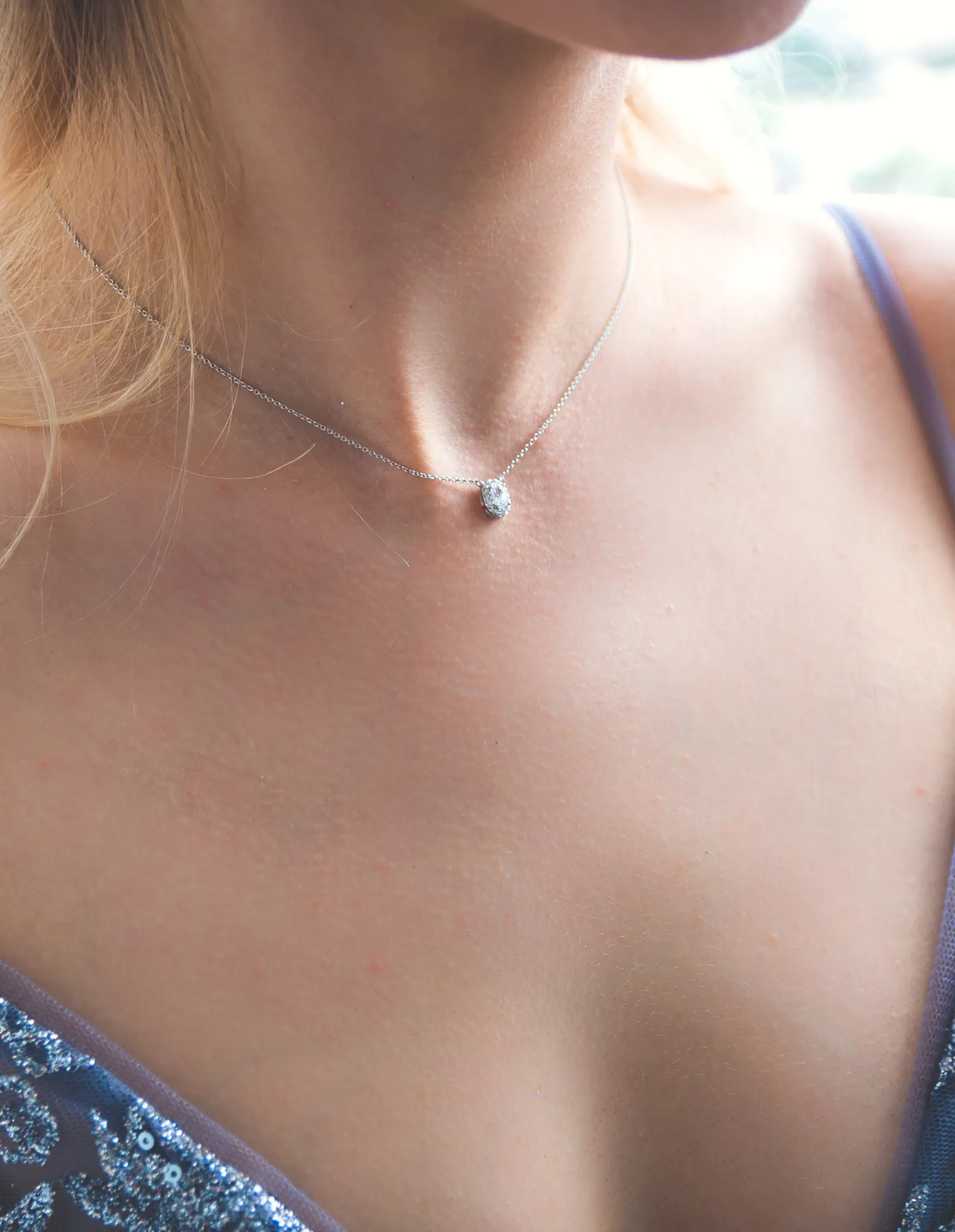 Georgini Aurora Glow Necklace - Silver