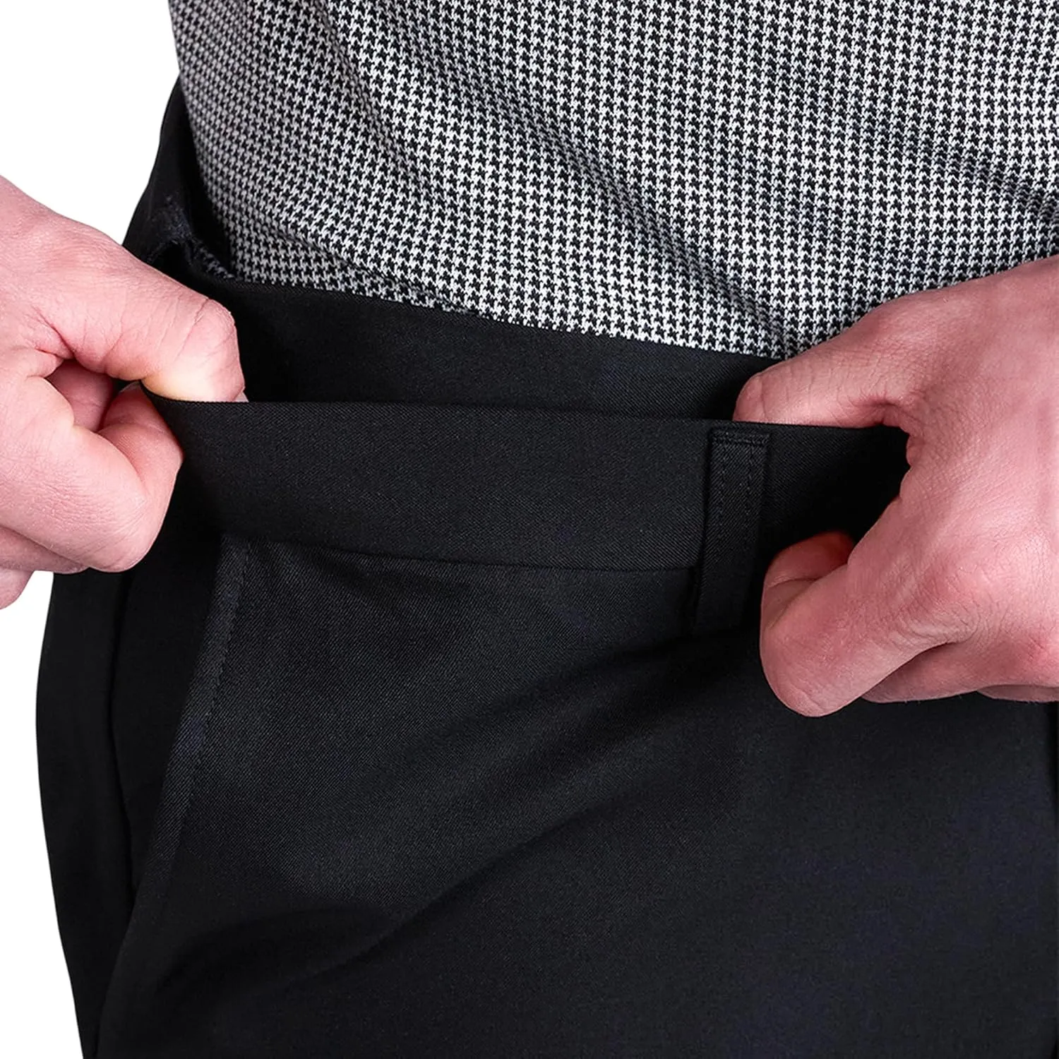 Haggar Men's Cool 18 Pro Straight Fit Flat Front 4-Way Stretch Expandable Waist Shorts - 7 and 9.5 Inch Inseams