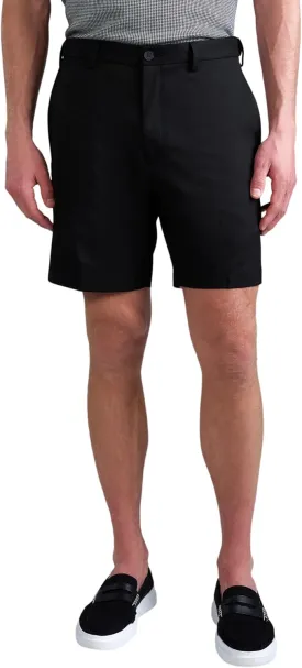 Haggar Men's Cool 18 Pro Straight Fit Flat Front 4-Way Stretch Expandable Waist Shorts - 7 and 9.5 Inch Inseams