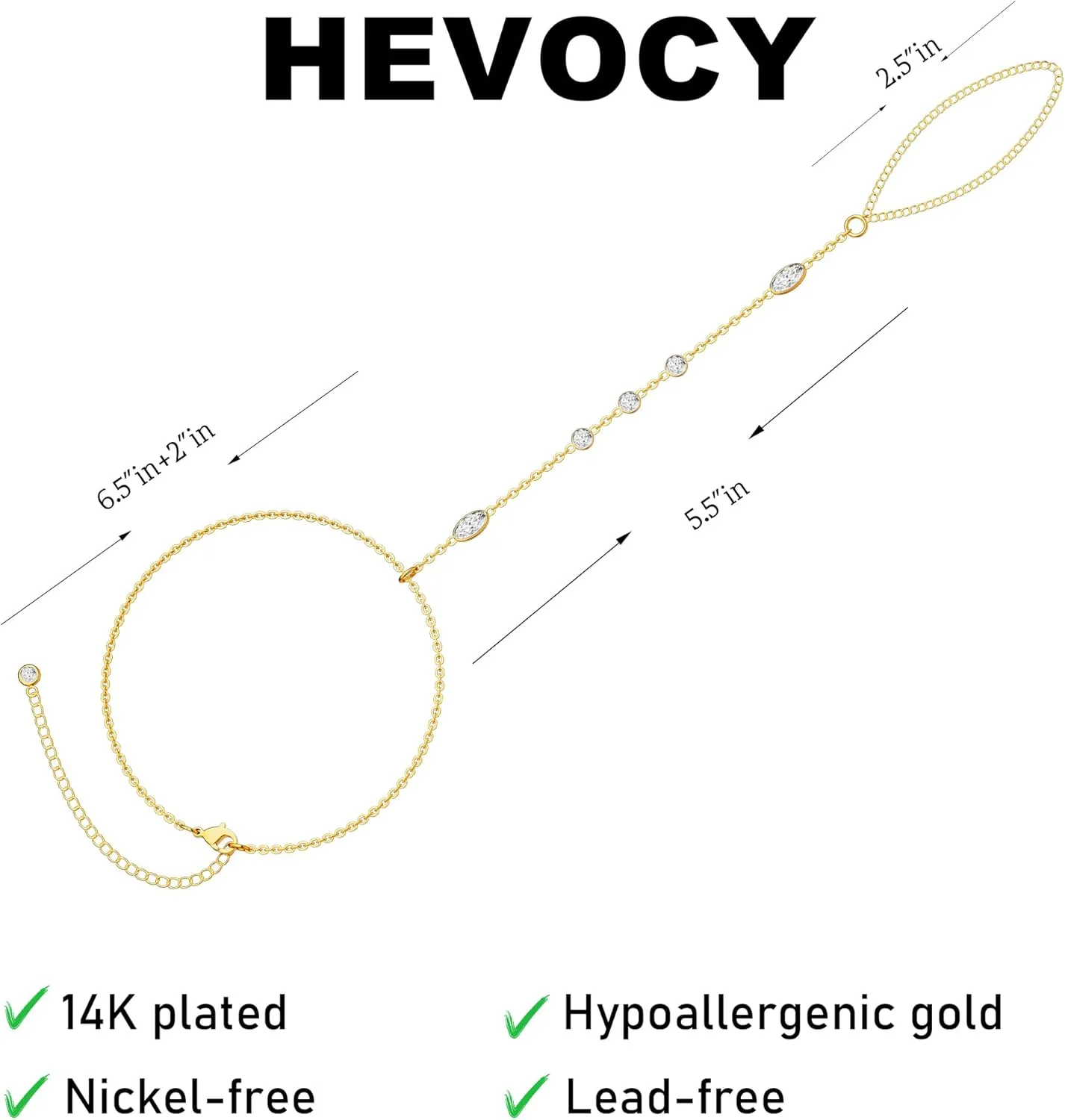 Hand Chain Bracelet Dainty Ring Bracelet Hand Chain for Women Gold Plated Bracelets Trendy Jewelry for Wedding Jewelry Birthday Gifts for Women
