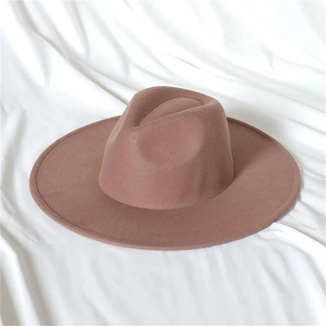 JNKIHAPOT Women's Fedora Hat Jazz Hat Fashion Bow Hat Big Brim Jazz Fedora Hat Men's Cap Sombrero