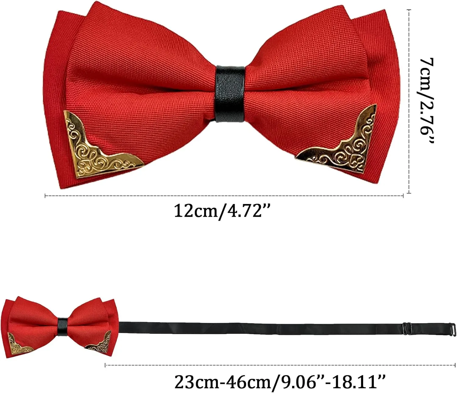 Men's Bow Tie, Pre-Tied Satin Bowtie for Men Clip-On Formal Tuxedo or Weddings & Easter Day Dinner Parties & Events N-M-T5