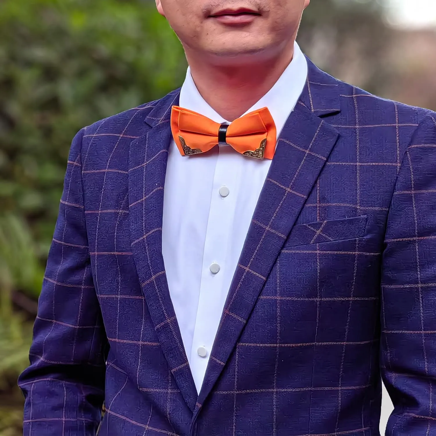 Men's Bow Tie, Pre-Tied Satin Bowtie for Men Clip-On Formal Tuxedo or Weddings & Easter Day Dinner Parties & Events N-M-T5