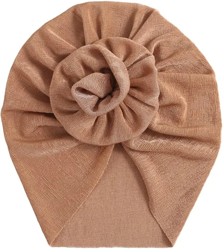 Newborn Babies Headwrap Hat Infant Toddler Cotton Soft Cute Nursery Beanie Headbands Top Bowknot Cap