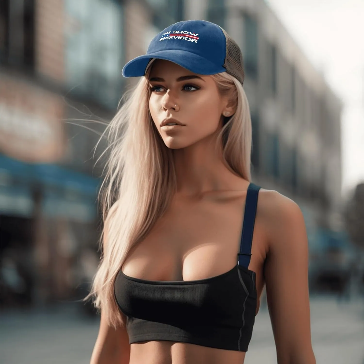 OOMOO Meme caps for Men Shit Show Supervisor Cap Meme Gifts for Men