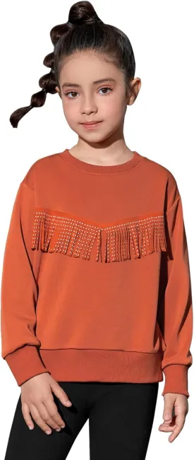 Perfashion Girls' Novelty Hoodies Kids Pullover Sweatershirts 4-13Years