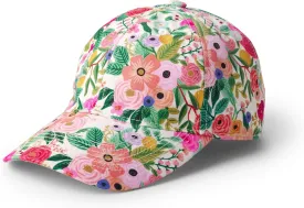 RIFLE PAPER CO. Women's Baseball Hat, 7" Brim, Classic Six-Panel Print Cap with Adjustable Strap, One Size Fits All