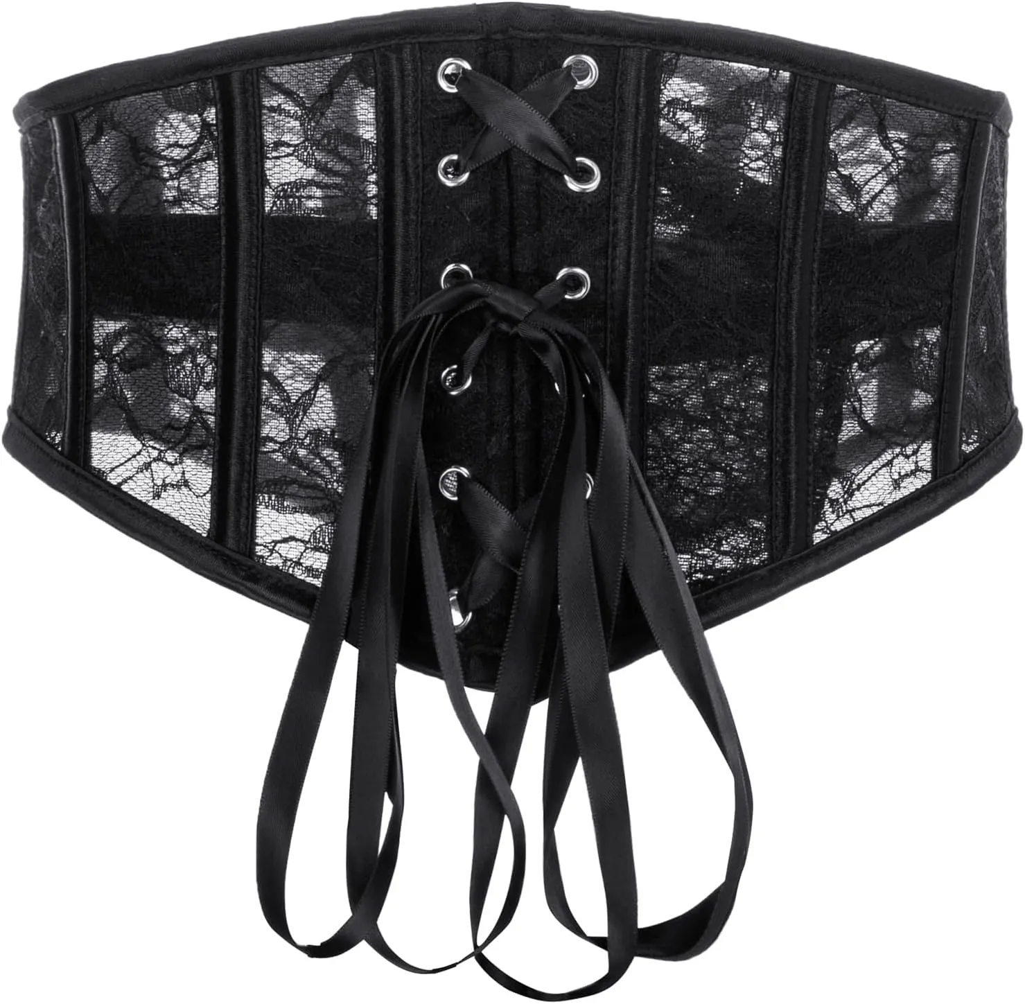 Scarlet Darkness Corset Belt for Women Renaissance Corset Lace Up Waist Belt Wide Waistband for Halloween