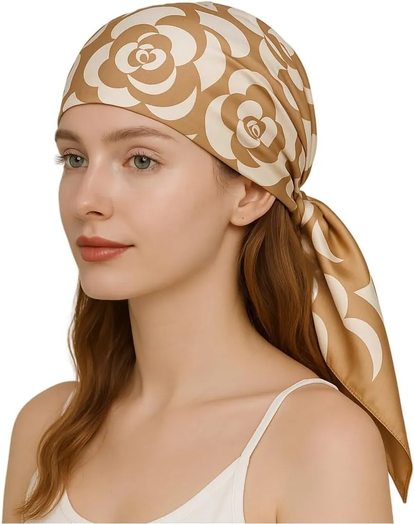 Silk Feeling Scarf for Women Satin Head Scarf for Women's Hair Bandanas for Women Hair Wrap