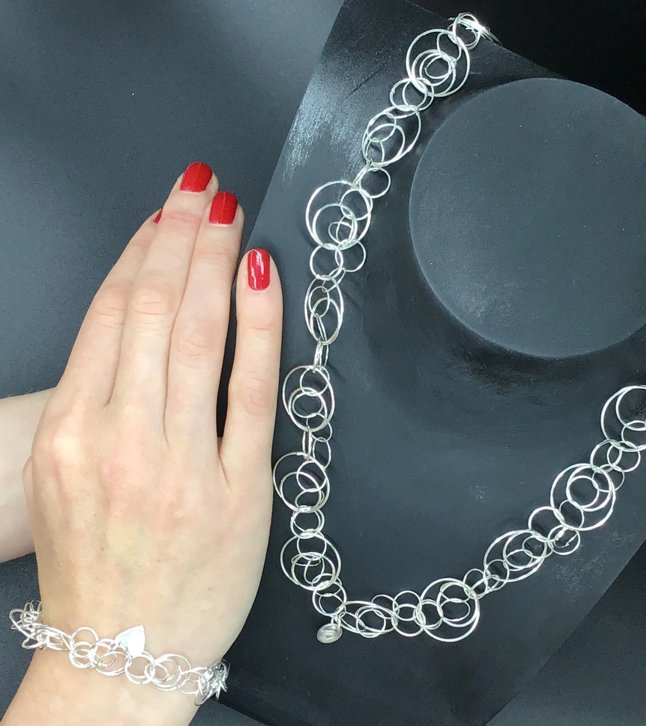Silver Jumble Necklace