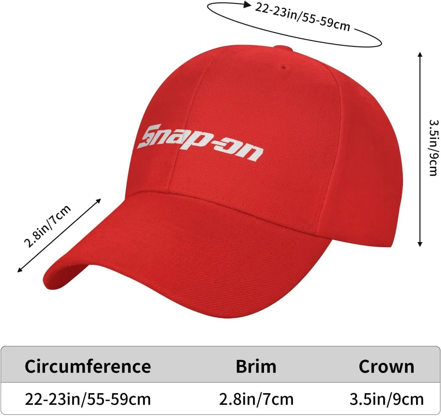 Snap-On Unisex Adjustable Baseball Cap Cricket Cap for Men Women